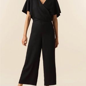Vetta, Flutter Sleeve Jumpsuit, Black (Small)